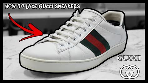 how to factory lace gucci ace sneakers the right|Gucci european lace shoes.